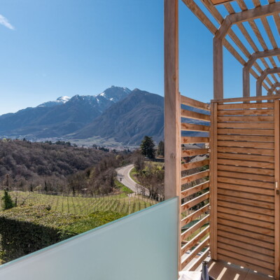 Camera garden con balcone panoramico trento