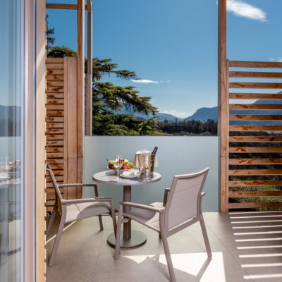 Camera garden con balcone sulle colline di trento