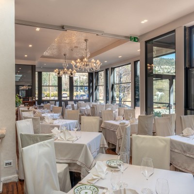 Luminosa sala da pranzo verandata trento