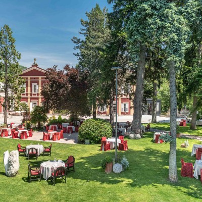 Giardino ristorante villa madruzzo