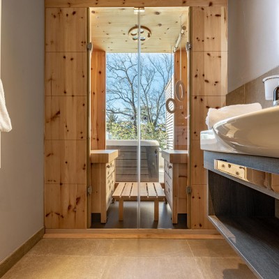 Hotel trento junior suite con sauna in camera